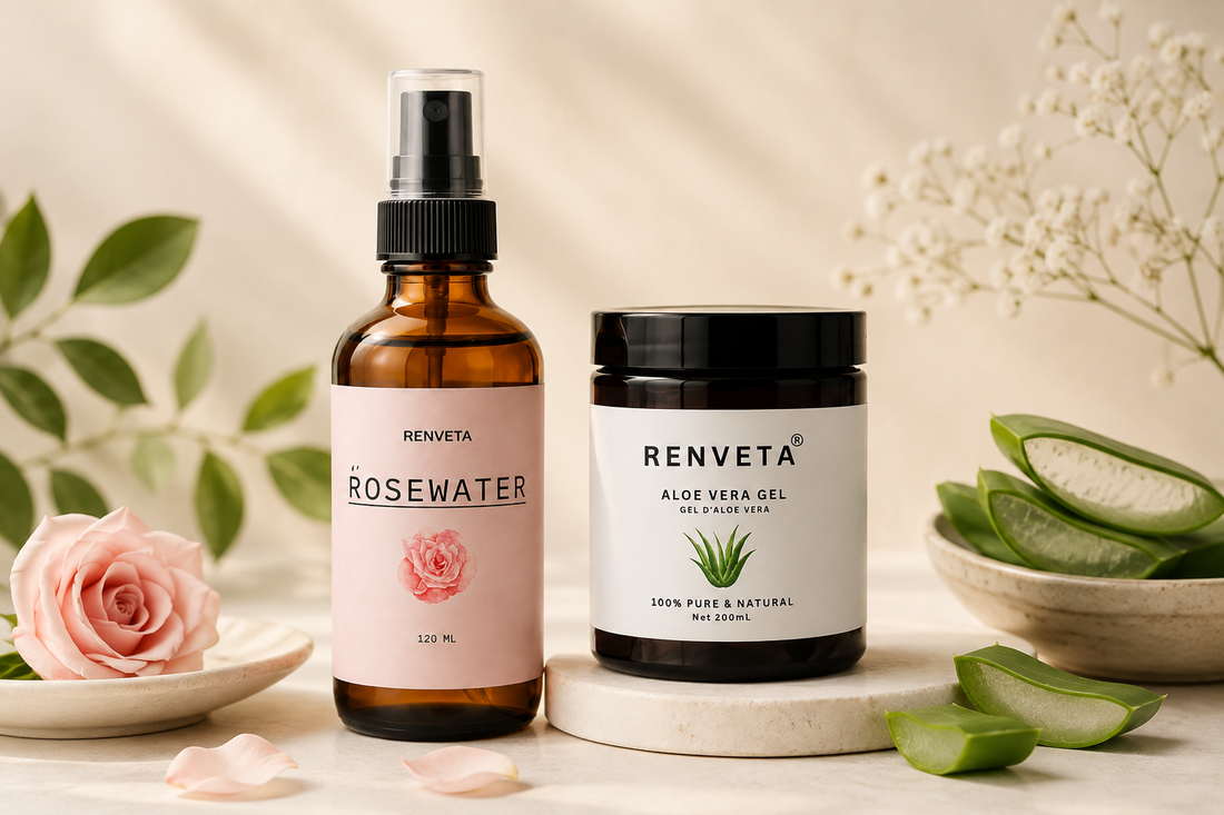 Summer Skin Essentials: How Aloe Vera Gel & Rosewater Keep Your Skin Glowing All Season